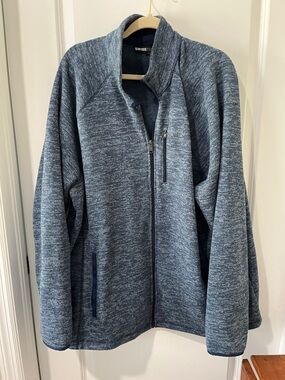 Swiss Tech Marled Navy Full-Zip Jacket SZ 2X (50-52)